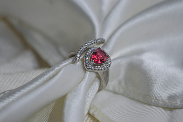 Red Teardrop Ring - Image 2