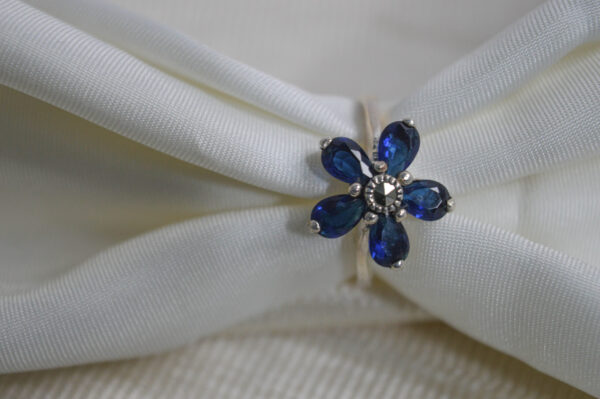 Blue Floral Ring