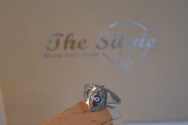 Lock Evil Eye Ring - Image 2